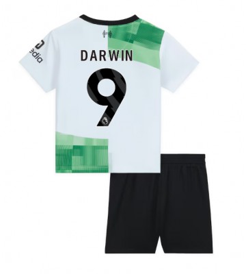 Liverpool Darwin Nunez #9 Bortedraktsett Barn 2023-24 Kortermet (+ Korte bukser)